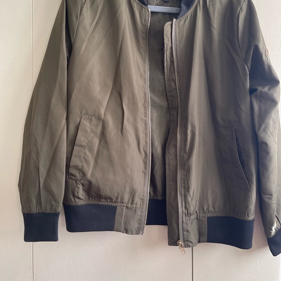 INSO Collection Olive Green Bomber Jacket M - Picture 2 of 7